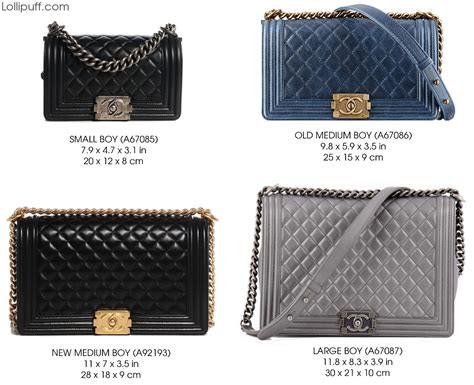 chanel boy bag lambskin|Chanel bag size chart.